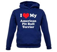 I Love My American Pitbull Terrier - Bambini Felpa/Maglione - Pit Bull Cane Cani