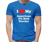 I Love My American Pitbull Terrier - da Uomo T-Shirt - Pit Bull Cane Cani