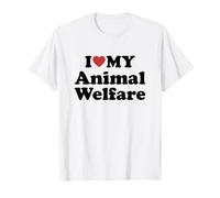 I Love My Animal Welfare Maglietta