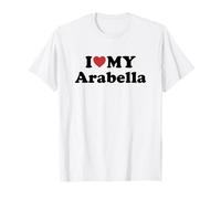I Love My Arabella Nome Coordinato Coppia Maglietta