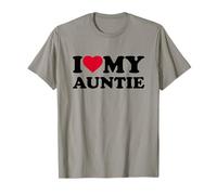I Love My Auntie Heart Grandma Family Maglietta