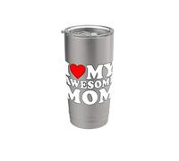 I Love My Awesome Mom Bicchiere termico in acciaio inox doppia parete