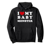 I Love My Baby Monster, Amo il mio mostro bambino Felpa con Cappuccio