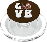 I Love My Beagle Xmas Graphic For Puppy Lover Cute Christmas PopSockets PopGrip per MagSafe