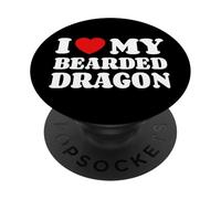 I Love My Bearded Dragon Drago Barbuto PopSockets PopGrip Adesivo