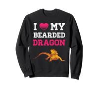 I Love My Bearded Dragon Funny Pet Rettile Lucertola Amante Felpa