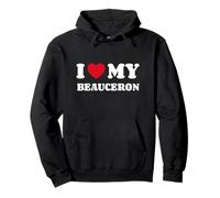 I Love My Beauceron Berger de Beauce Pastore della Beauce Felpa con Cappuccio