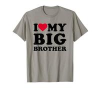 I Love My Big Brother Heart Family Funny Maglietta