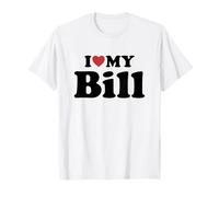 I Love My Bill Nome Coordinato Coppia Maglietta