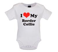 I Love My Border Collie - Bambino T-Shirt / Body - Cane Canina Cagnolino Pecora