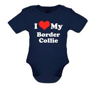 I Love My Border Collie - Bambino T-Shirt / Body - Cane Canina Cagnolino Pecora