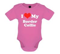 I Love My Border Collie - Bambino T-Shirt / Body - Cane Canina Cagnolino Pecora