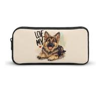 I Love My Border Collie Shepherd Dog astuccio carino portapenne astuccio cosmetici astuccio organizer per viaggi ufficio