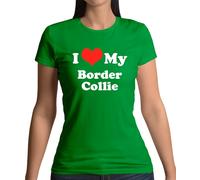 I Love My Border Collie - T-Shirt - Cane Canina Cagnolino Pecora Cane Animale