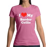 I Love My Border Collie - T-Shirt - Cane Canina Cagnolino Pecora Cane Animale