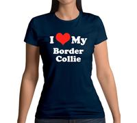 I Love My Border Collie - T-Shirt - Cane Canina Cagnolino Pecora Cane Animale