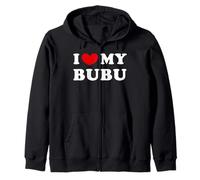 I Love My Bubu, Amo Il Mio Bubu Felpa con Cappuccio