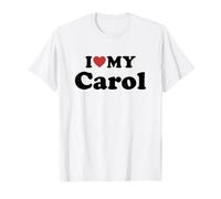I Love My Carol Nome Coordinato Coppia Maglietta
