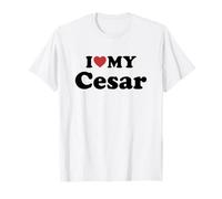I Love My Cesar Nome Coordinato Coppia Maglietta