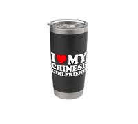 I Love My Chinese Girlfriend Bicchiere termico in acciaio inox doppia parete