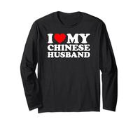 I Love My Chinese Husband Maglia a Manica