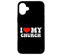 I Love My Church Custodia per iPhone 16 Plus