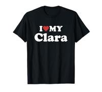 I Love My Clara Nome Coordinato Coppia Maglietta