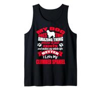 I Love My Clumber Spaniel Dog Funny Puppy Dogs Lovers Canotta