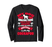 I Love My Cockapoo Dog Funny Puppy Lover Maglia a Manica