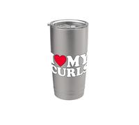 I Love My Curls Bicchiere termico in acciaio inox doppia parete