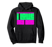 I Love My Dad Toddler Shirt Cute Baby I Love My Dad Felpa con Cappuccio