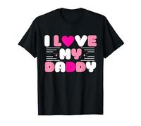 I Love My Daddy Best Dad Ever Festa del papà Cool Kids Maglietta