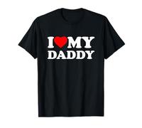 I Love My Daddy Heart Family Maglietta