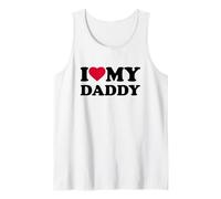 I Love My Daddy Heart Grandpa Family Canotta