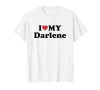 I Love My Darlene Nome Coordinato Coppia Maglietta