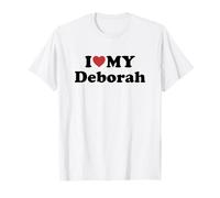 I Love My Deborah Nome Coordinato Coppia Maglietta