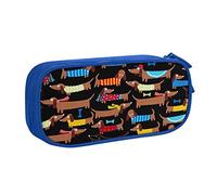 I Love My Dog - Astuccio portapenne con cerniera, grande capacità, per scuola, ufficio e viaggi, Blu, Taglia unica, Organizer per borse