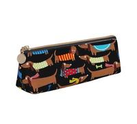 I Love My Dog Bassotti Stampa PVC Coin Purse Money Bag Caso di Trucco Matita Sacchetto Della Chiusura Lampo Cancelleria caso Donne Uomini, Bianco, One Size, Semplice