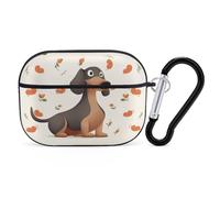 I Love My Dog Dachshunds - Custodia protettiva per AirPods Pro di seconda generazione, con anello portachiavi, custodia protettiva rigida per AirPods Pro di seconda generazione, facile da aprire