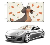 I Love My Dog - Parasole per parabrezza dell'auto, con bassotti, per mantenere fresco l'interno dell'auto, 139,7 x 76,2 cm, parasole pieghevole per finestrini anteriori, protezione termica per SUV