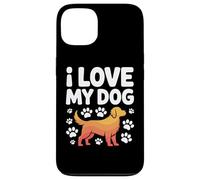 I Love My Dog Pawprints Fedele Compagno Custodia per iPhone 13