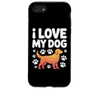 I Love My Dog Pawprints Fedele Compagno Custodia per iPhone SE (2020) / 7/8