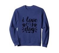 I Love My Dog Pet Lovers Gift Fur Moms Cute Dog Lover Gift Felpa