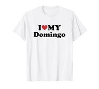 I Love My Domingo Nome Coordinato Coppia Maglietta
