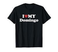 I Love My Domingo Nome Coordinato Coppia Maglietta