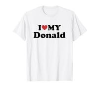 I Love My Donald Nome Coordinato Coppia Maglietta