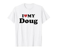 I Love My Doug Nome Coordinato Coppia Maglietta