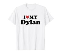 I Love My Dylan Nome Coordinato Coppia Maglietta