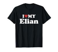 I Love My Elian Nome Coordinato Coppia Maglietta