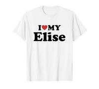 I Love My Elise Nome Coordinato Coppia Maglietta